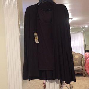 Brown sweater with matching tank